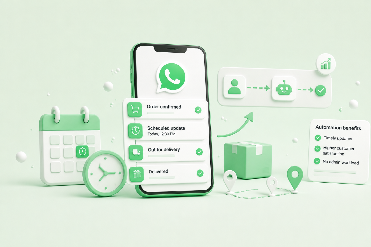 Scheduling WhatsApp Order and Delivery Updates Without Adding Headcount