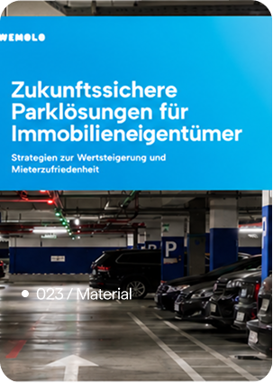 Whitepaper Titelbild über zukunftssichere Parklösungen für Immobilieneigentümer