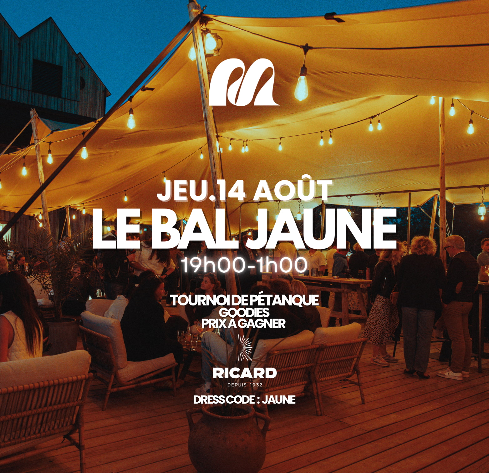 Soirée Le Bal Jaune grand mess clermont-ferrand