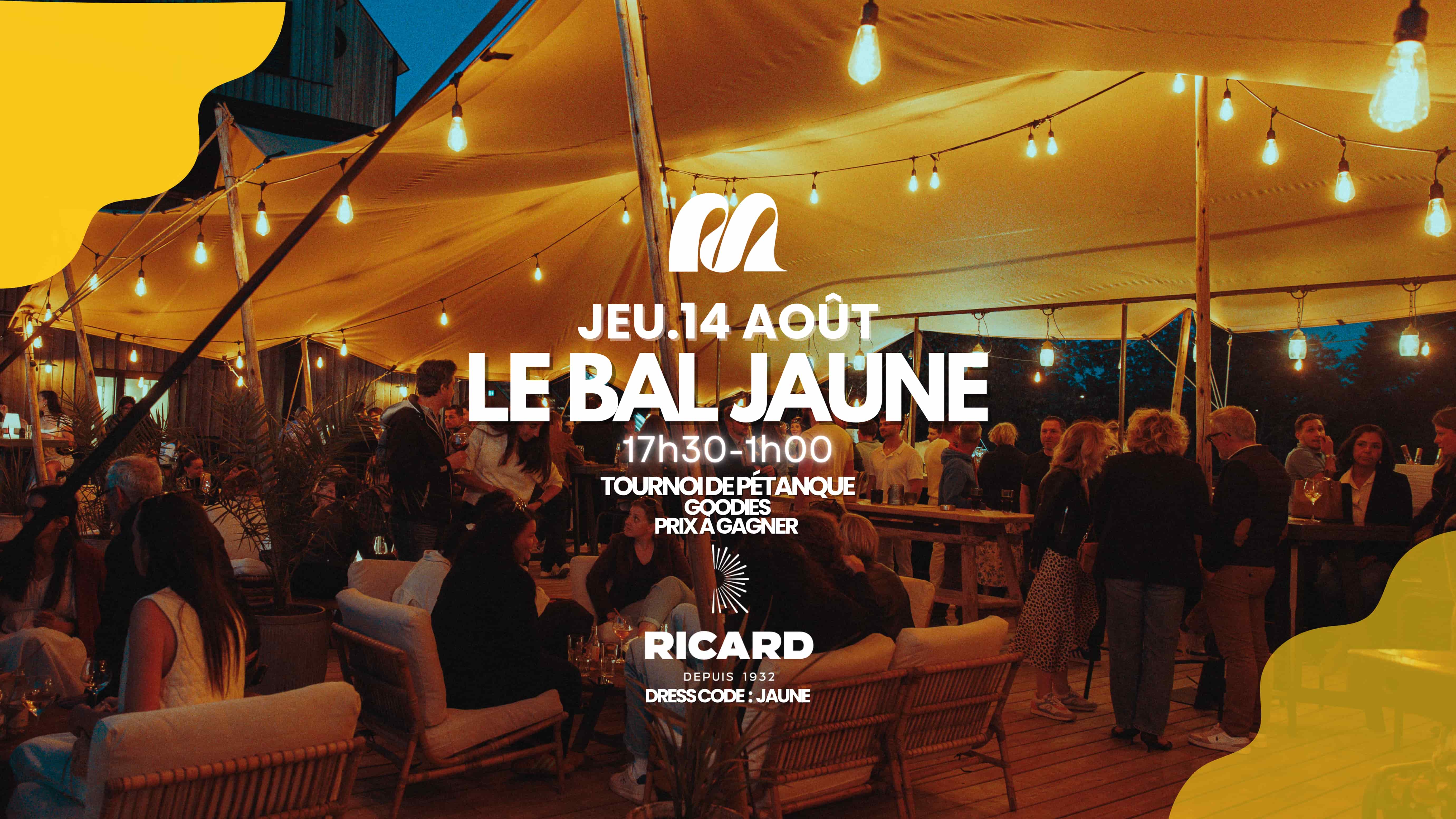Soirée Le Bal Jaune grand mess clermont ferrand