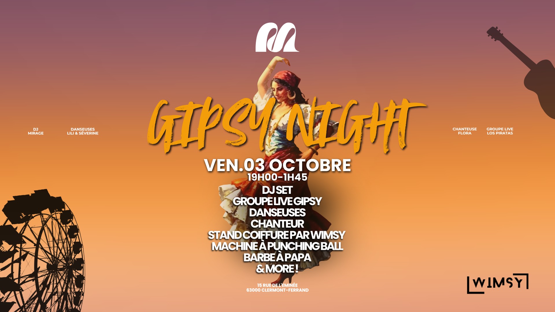 Soirée Gipsy Night au Grand Mess Clermont Ferrand