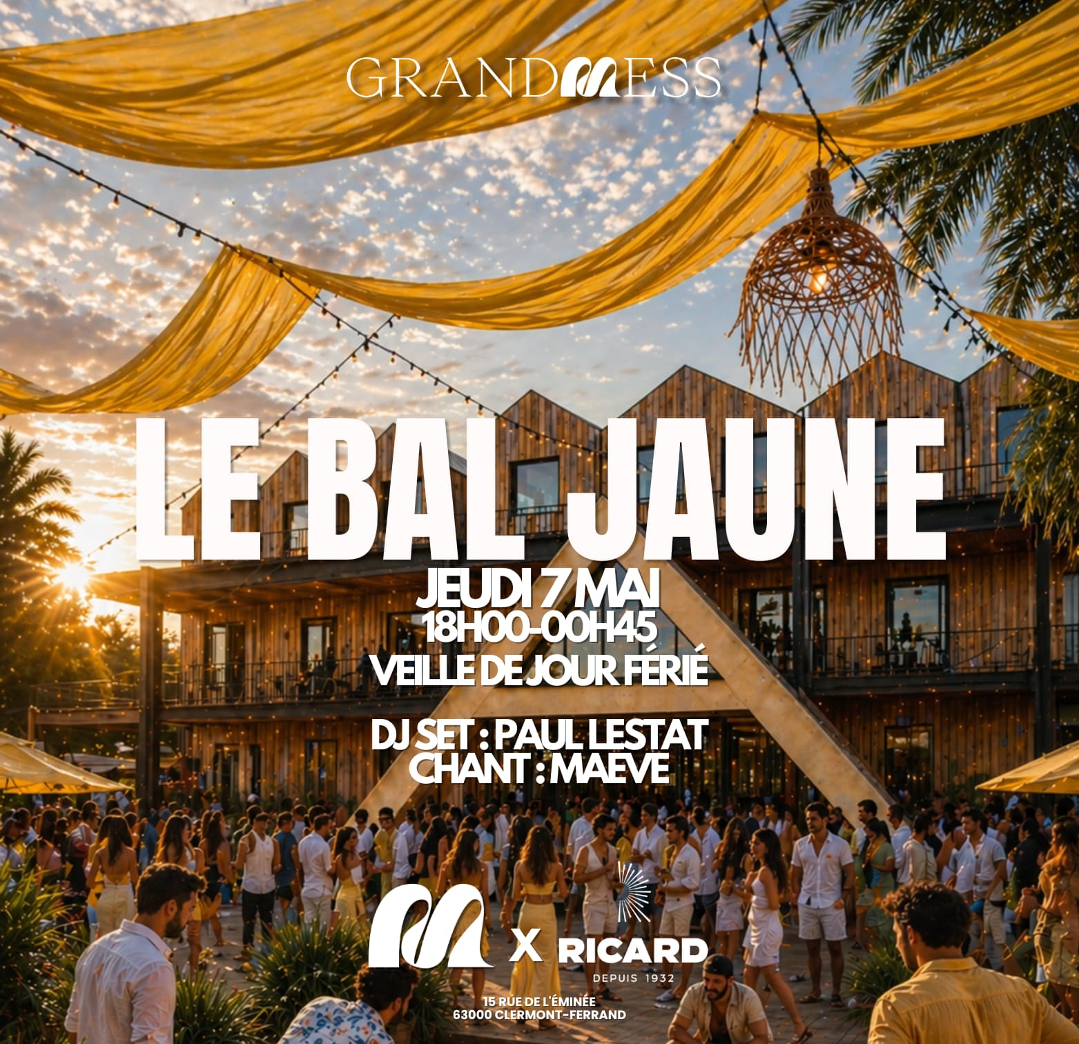 "BAL JAUNE" Evening in Grand Mess
