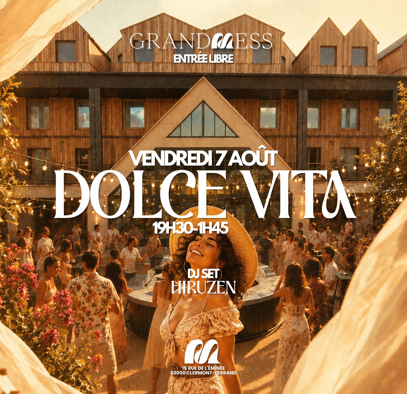 Soirée DOLCE VITA à GRAND MESS