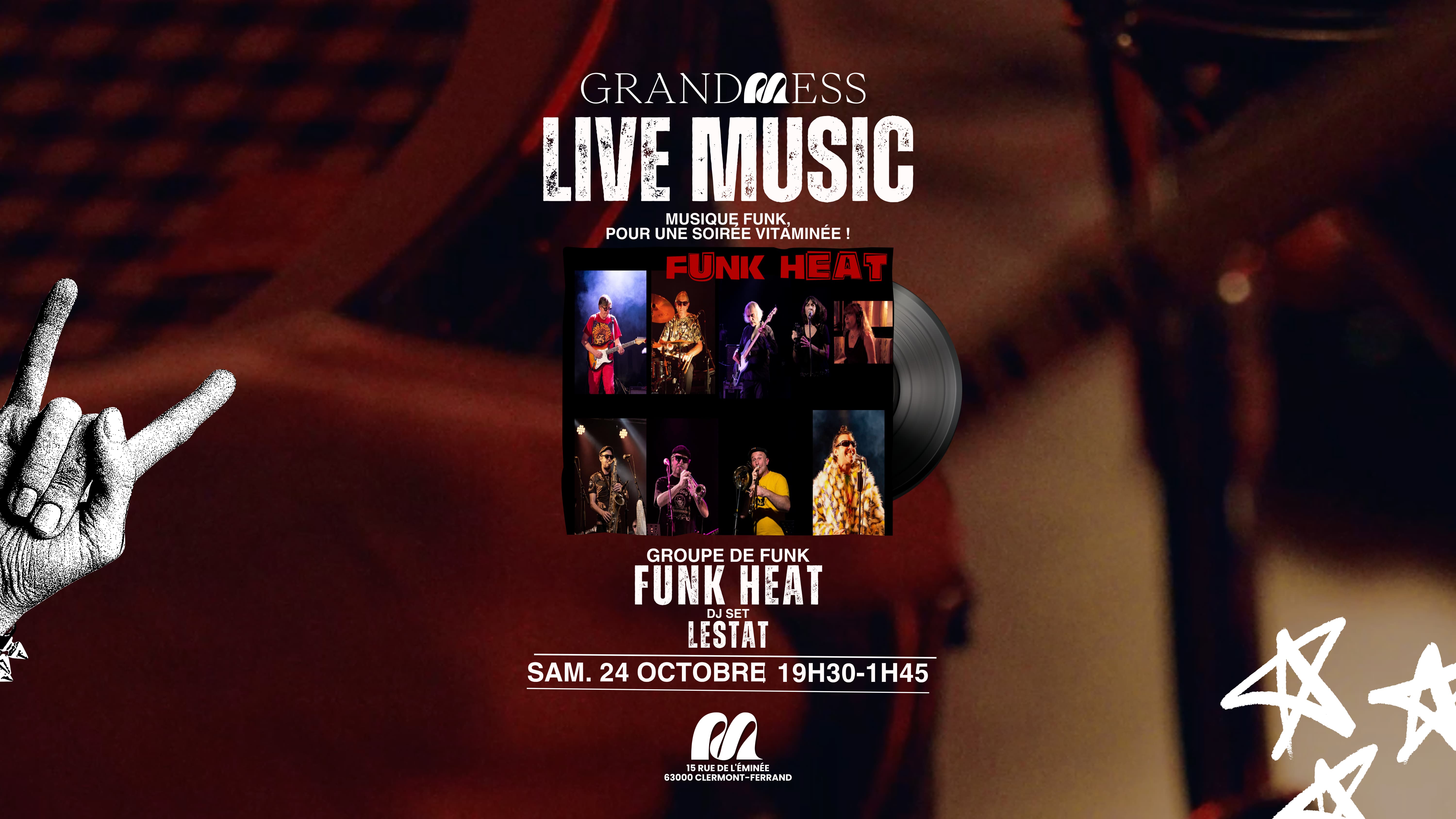 LIVE MUSIC - FUNK HEAT à Grand Mess