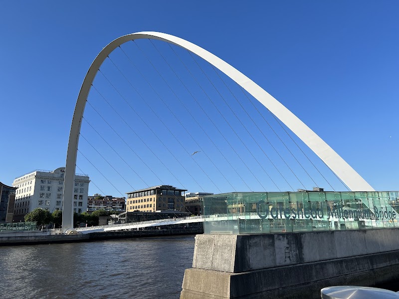 Stroll along the Quayside and see the Millennium Bridge