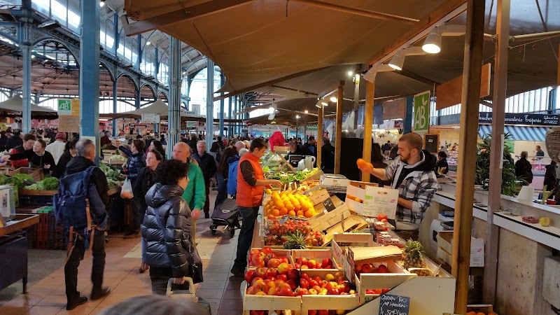 Taste local wines and mustard at Les Halles Market