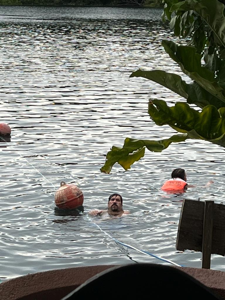 Swimming in the Cenote Azul - Cancún - Mexico - booked ai