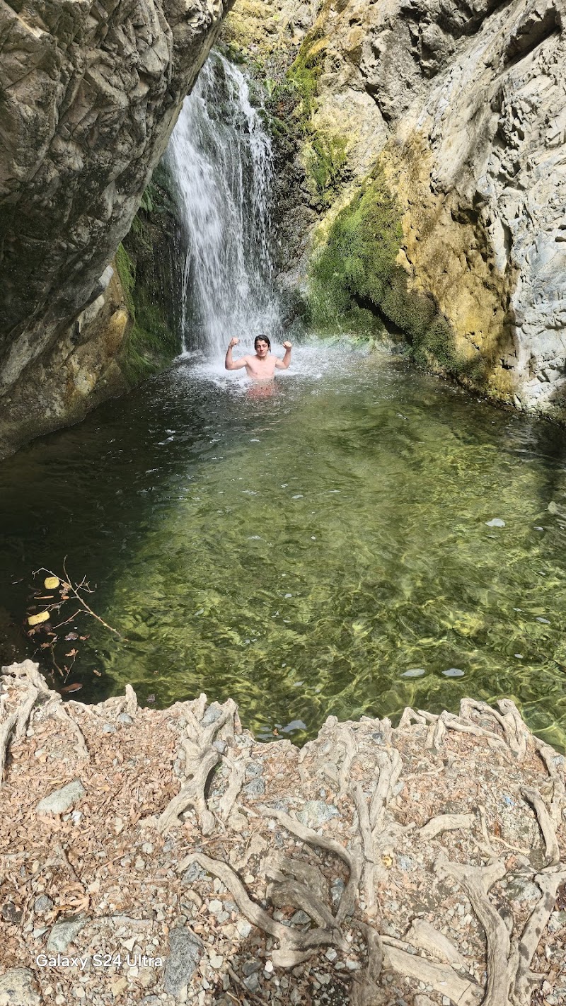 Millomeris Waterfall Sign - Pano Platres - Cyprus - booked ai