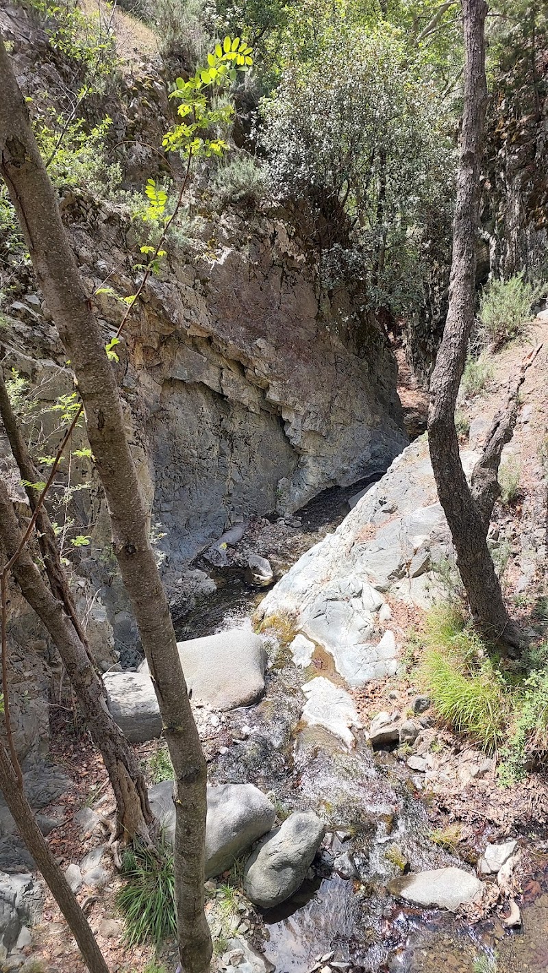 Millomeris Waterfall Sign - Pano Platres - Cyprus - booked ai