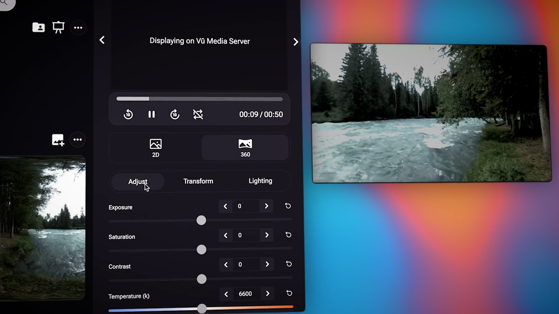 vu studio feature supports 360 degree plates