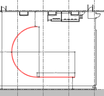 An image of a J shape floor plan.