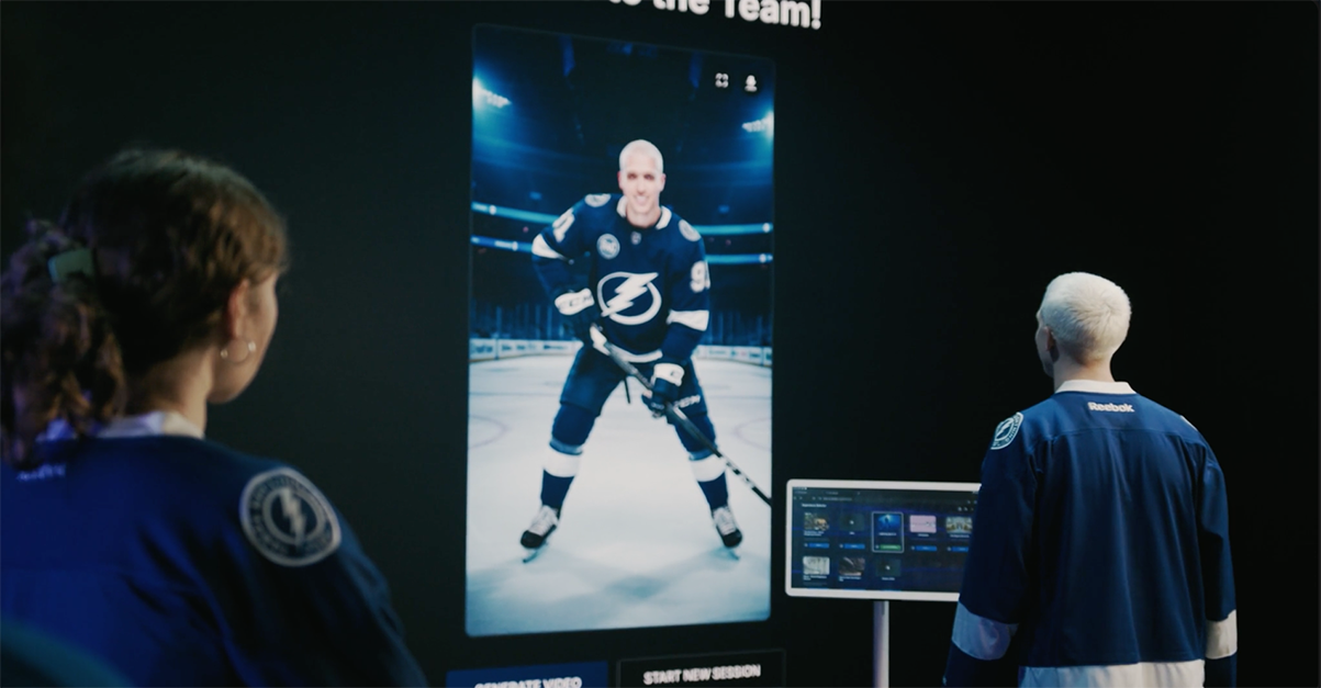 Immersive fan experience for Tampa Bay Lightning hockey powered by Vu Studio