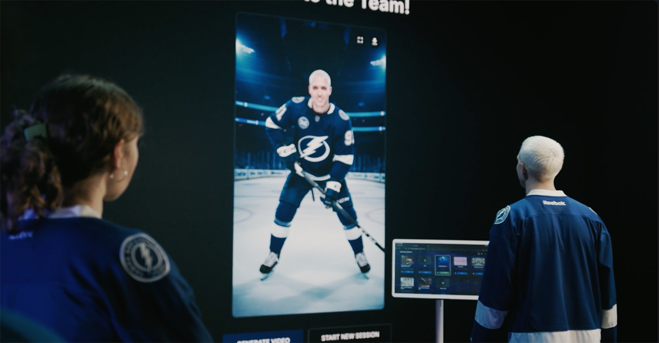 Immersive fan experience for Tampa Bay Lightning hockey powered by Vu Studio