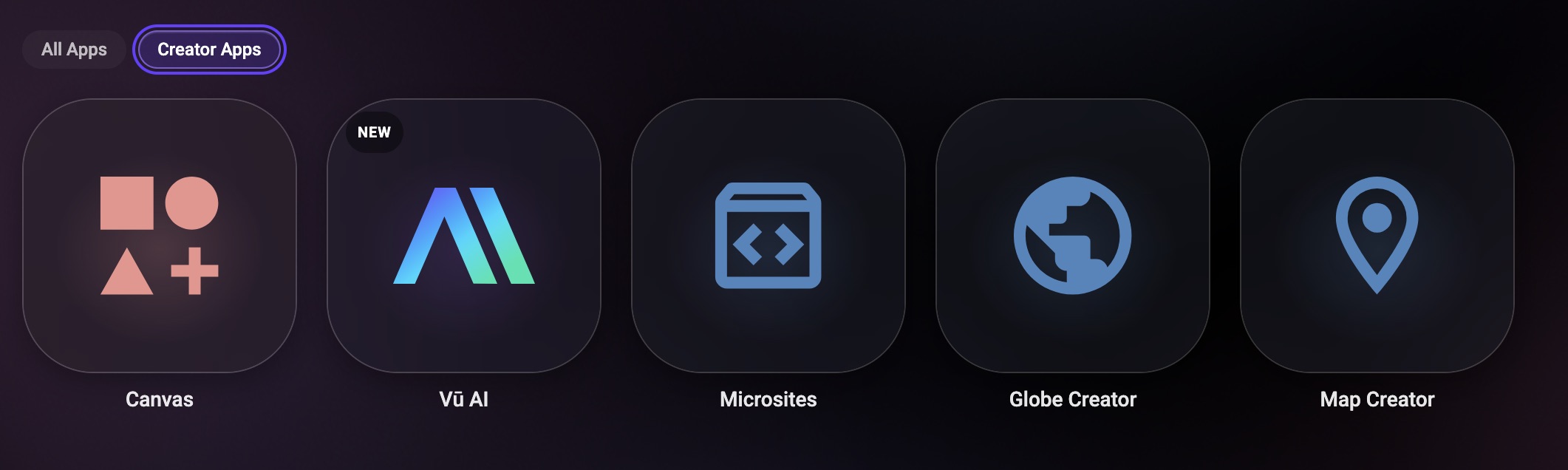 vu studio creator apps