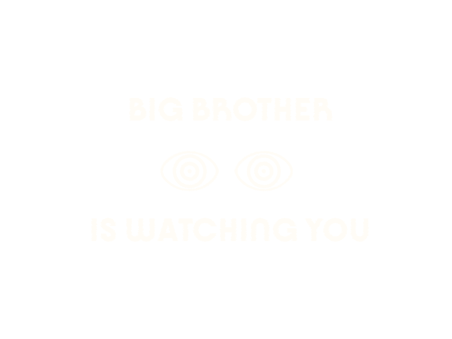 Big brother is watching you