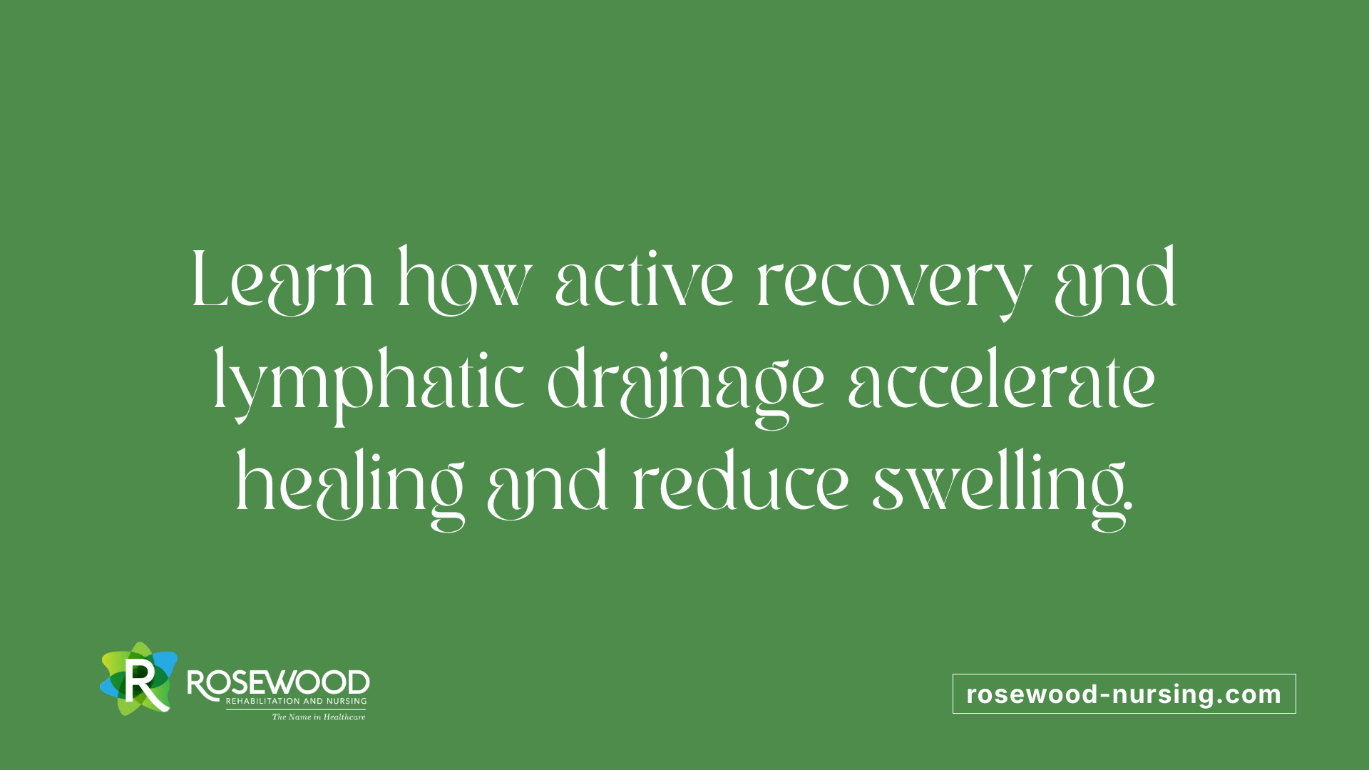 Learn how active recovery and lymphatic drainage accelerate healing and reduce swelling.