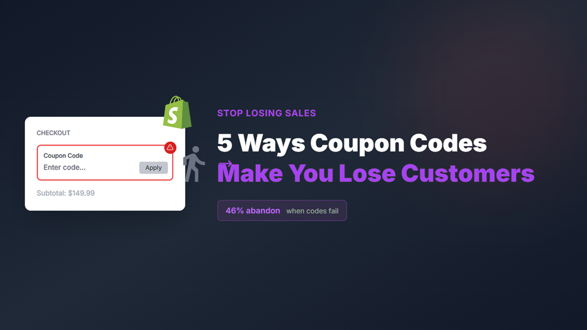 Empty coupon field causing cart abandonment on Shopify