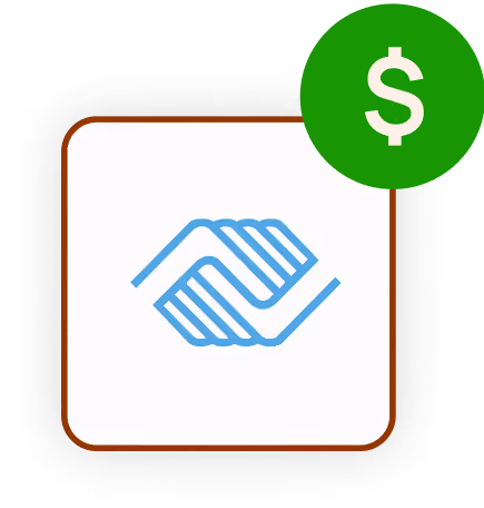 Boys & Girls Club icon with a dollar sign