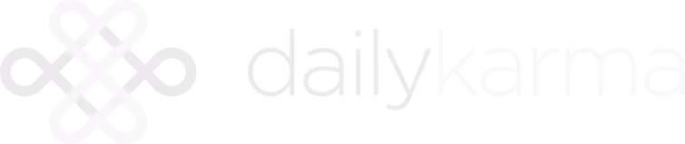 DailyKarma logo in white