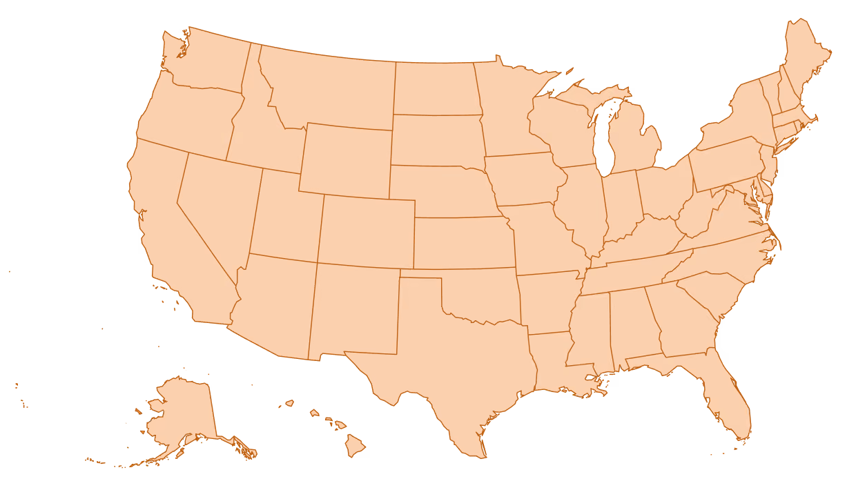 Map of United States