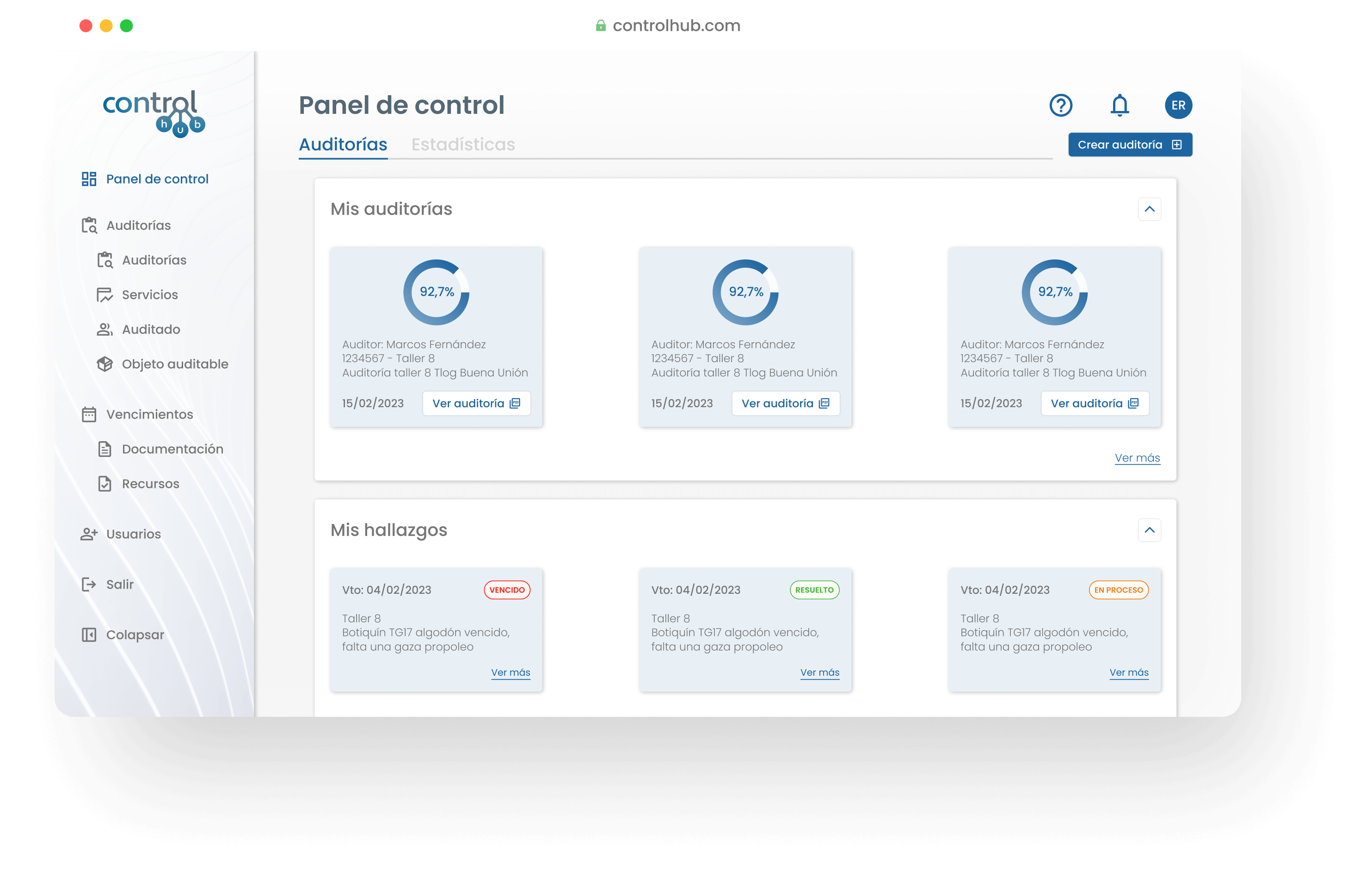 Imagen de la interfase
