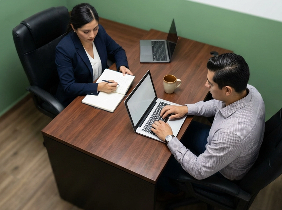 personas en oficina privada