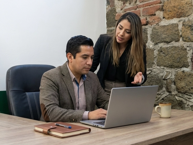 personas en oficina privada