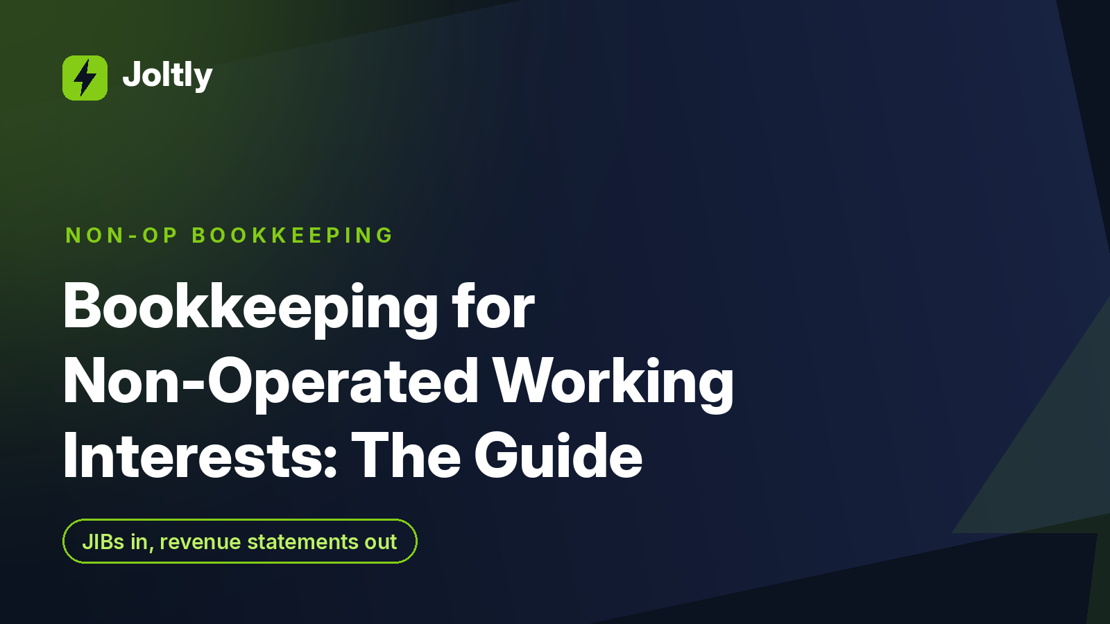 Bookkeeping for non-operated working interests: the complete guide