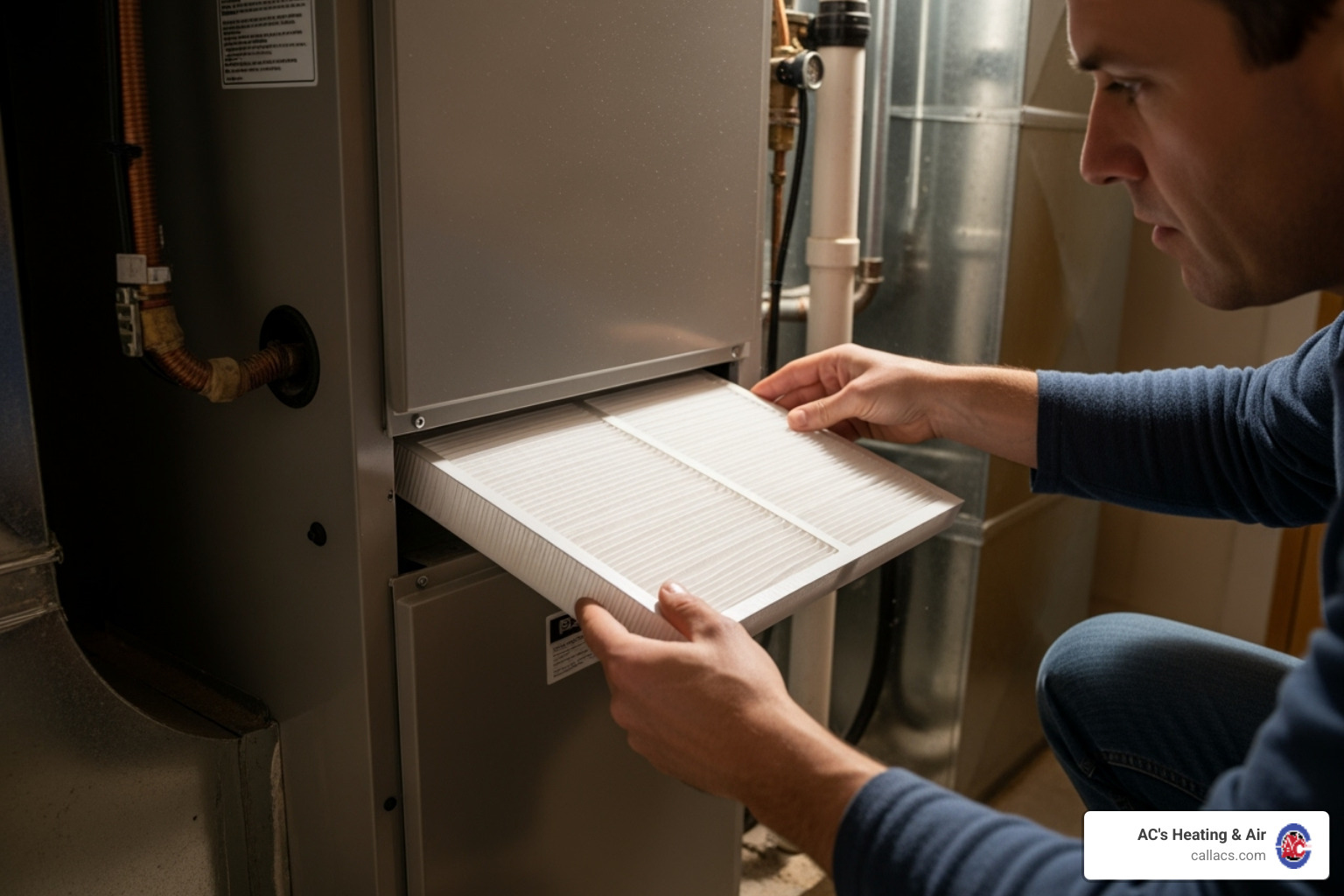 homeowner sliding new clean air filter - ac unit maintenance checklist homeowner sliding new clean air filter - ac unit maintenance checklist