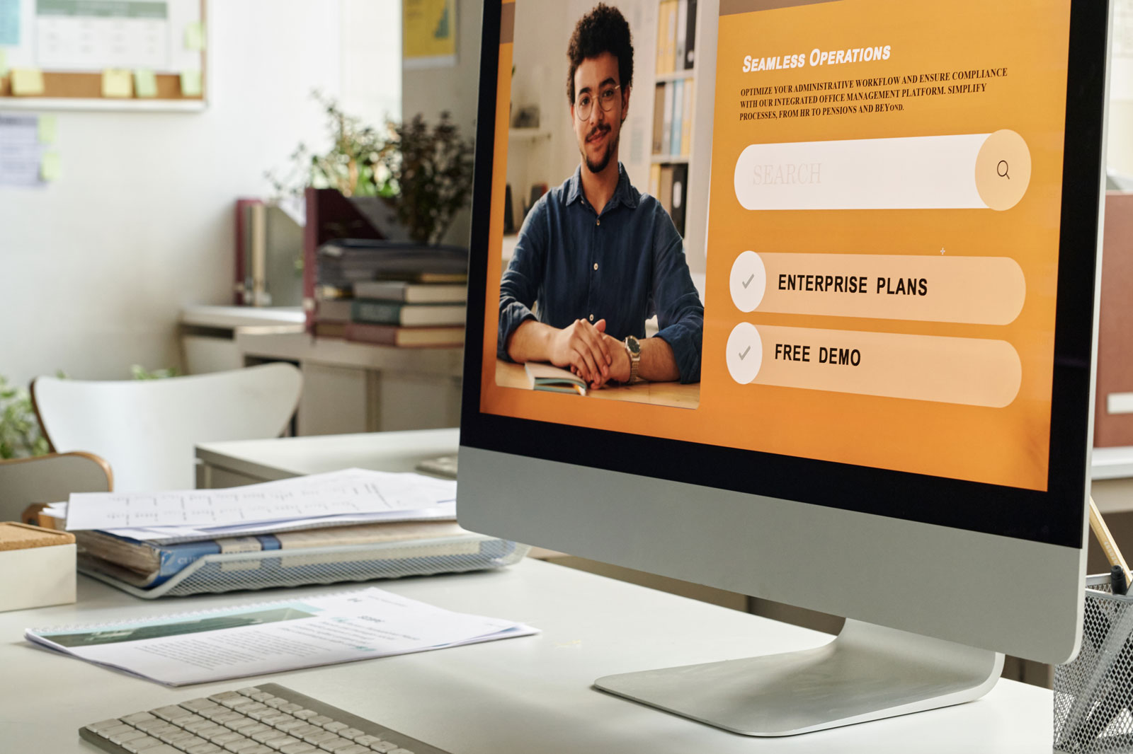 Professional website and logo design package example
