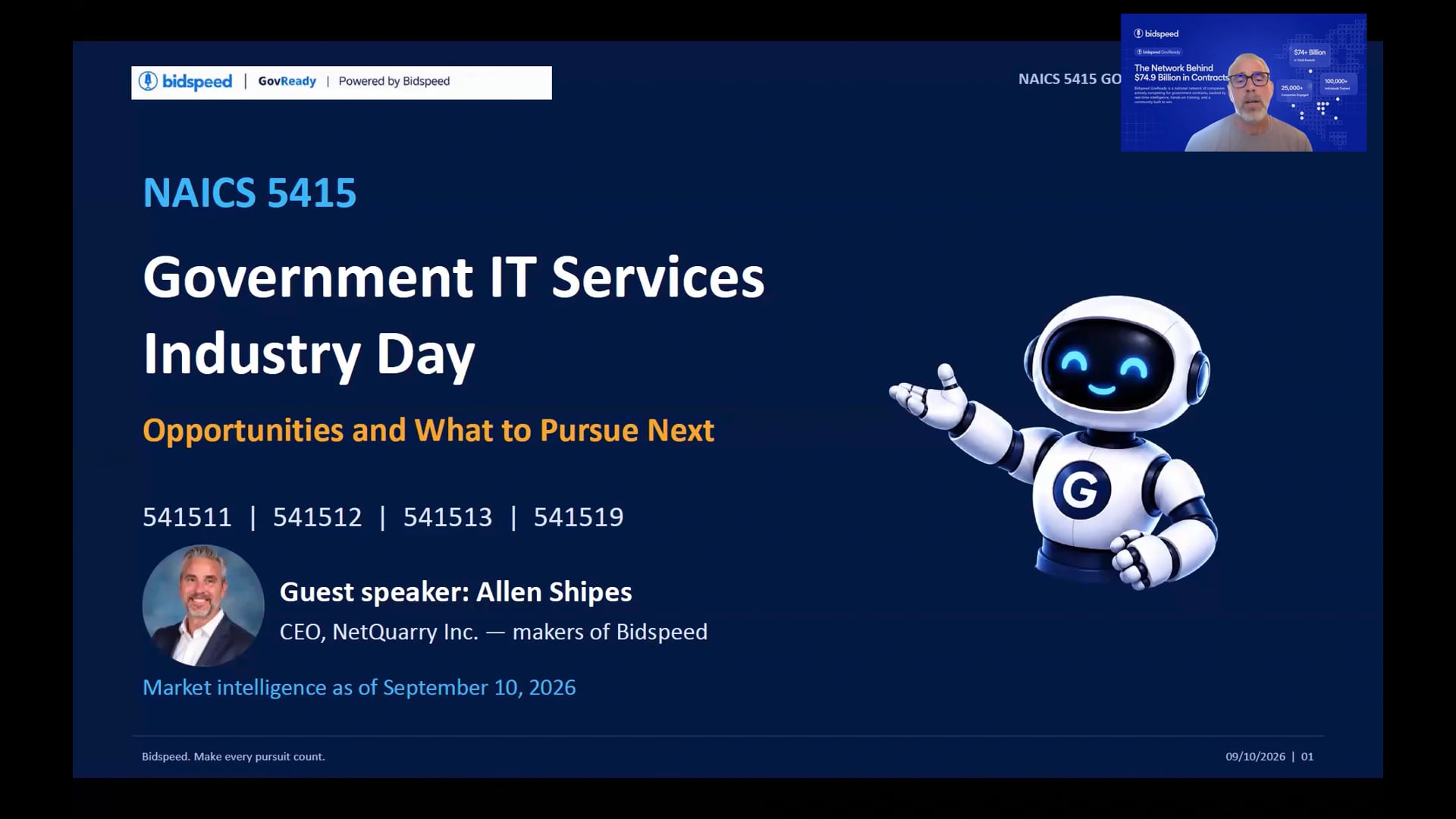 NAICS 5415 Government IT Services Industry Day: Opportunities and What to Pursue Next