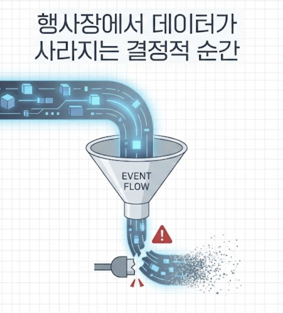 ‍행사장에서 데이터가 사라지는 결정적 순간