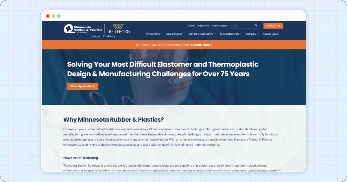 Minnesota Rubber & Plastics (MRP) - Custom Materials