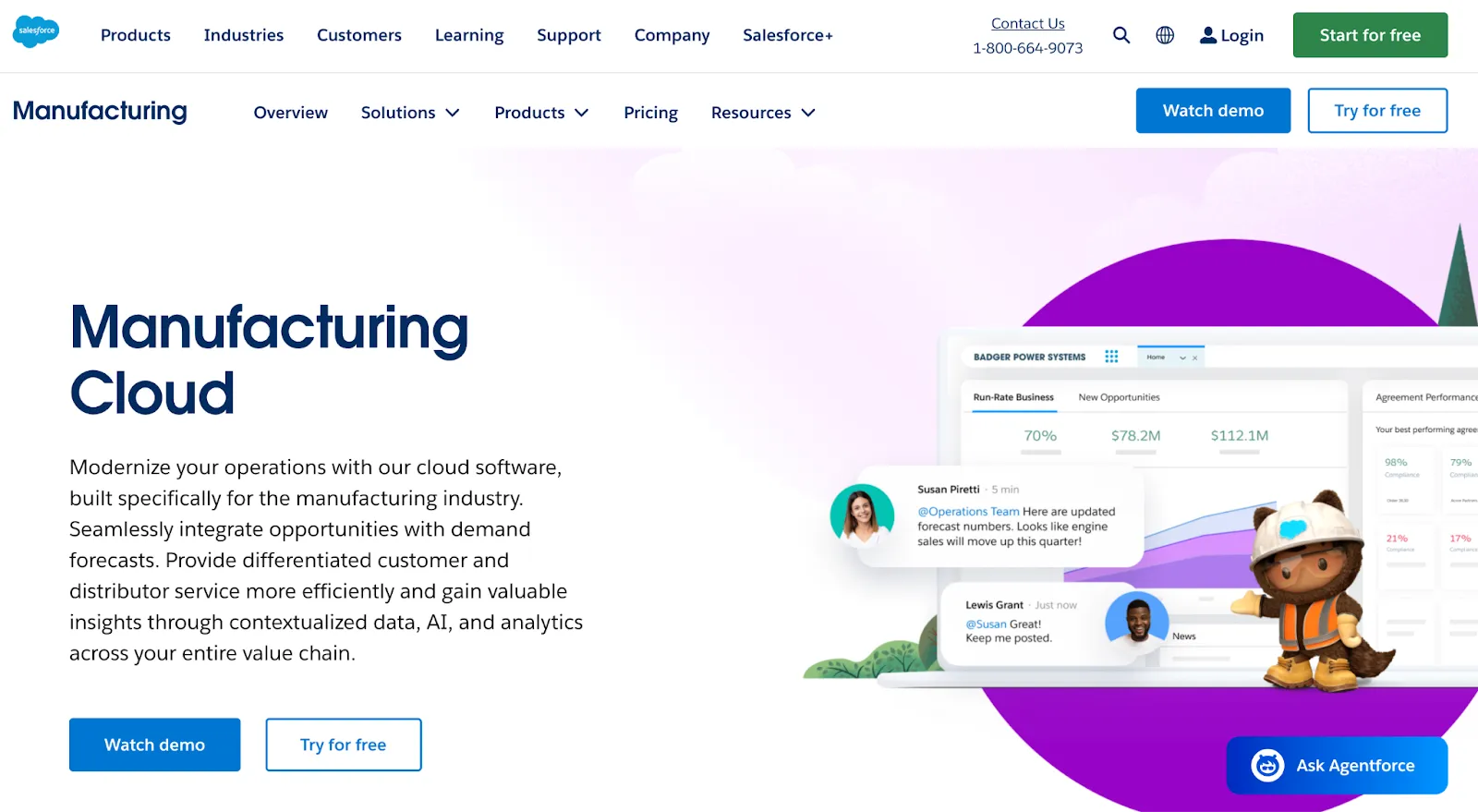 Salesforce Manufacturing Cloud