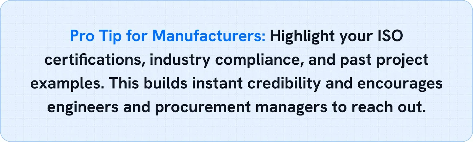Pro Tip for Manufacturers to Highlight SEO Certification