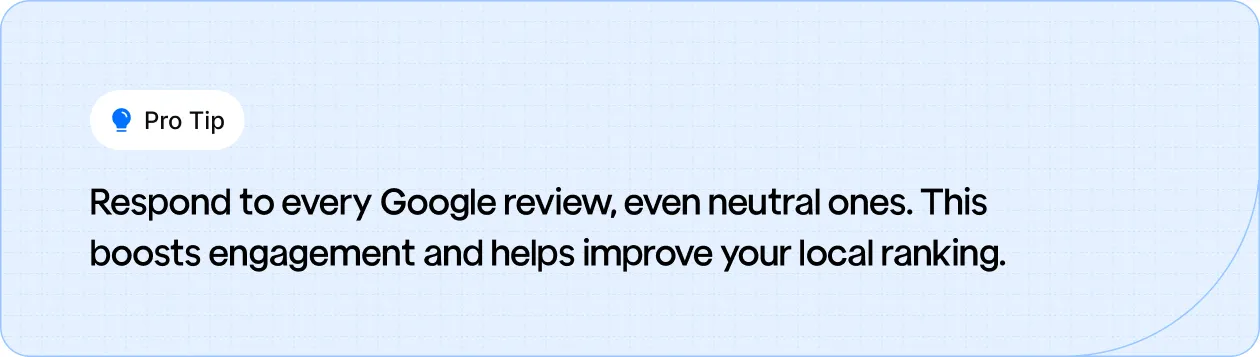 Illustration of a business owner responding to Google reviews, highlighting the impact on engagement and local ranking.