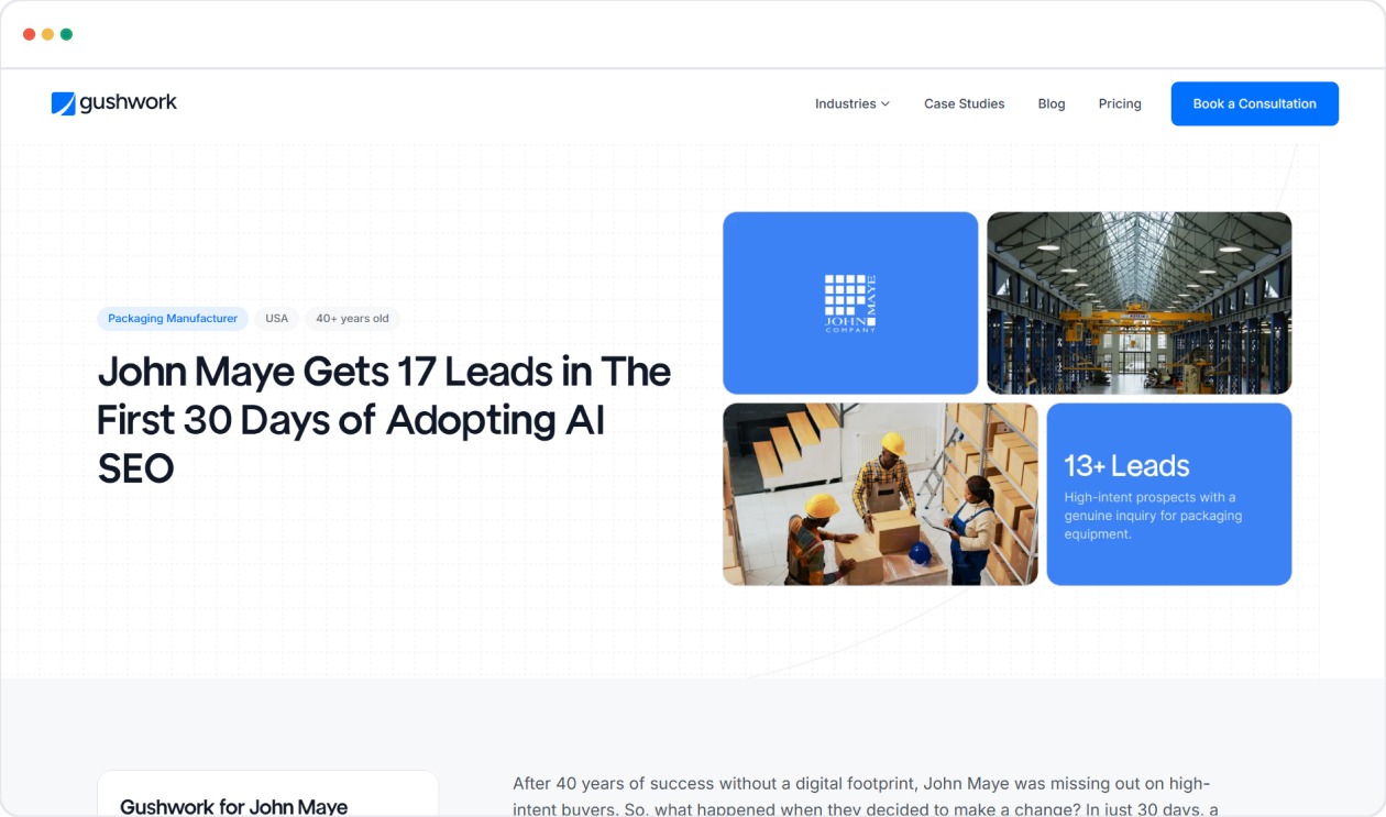 How a Packaging Manufacturer Secured 17 Qualified Leads in 30 Days