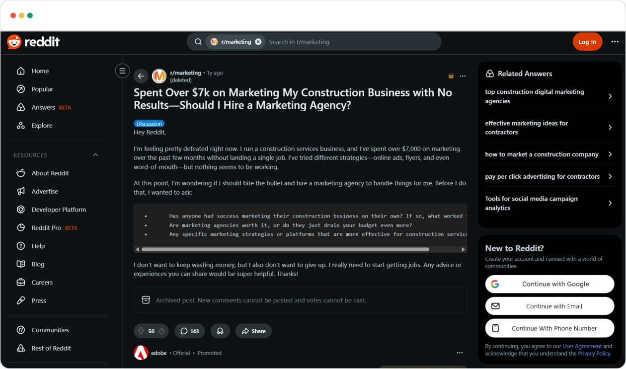 A Reddit user shared, "I spent over $7,000 on marketing and didn’t land a single job." This highlights how marketing efforts can fail without a strategic, targeted approach.