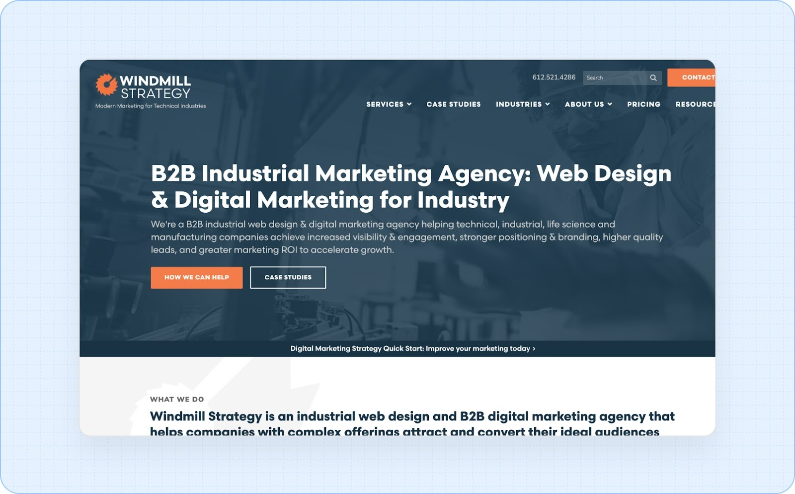 Windmill Strategy for manufacturing