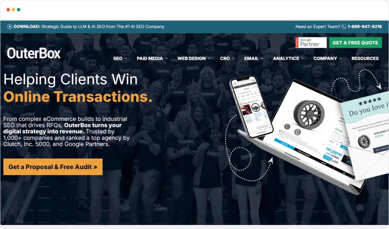 Outerbox for manufacturing