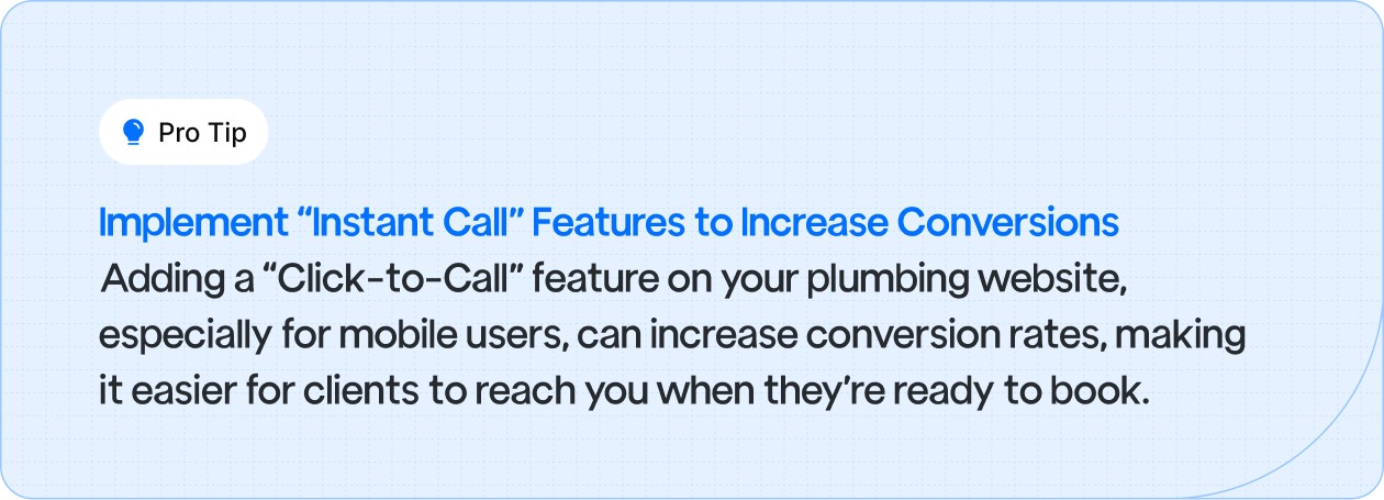 Implement “Instant Call” Features to Increase Conversions