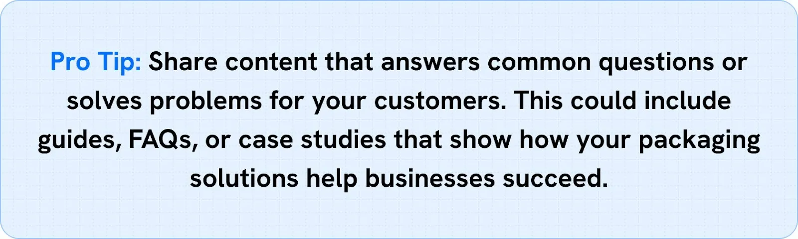 CTA banner offering content marketing support for packaging manufacturers to attract and educate buyers.