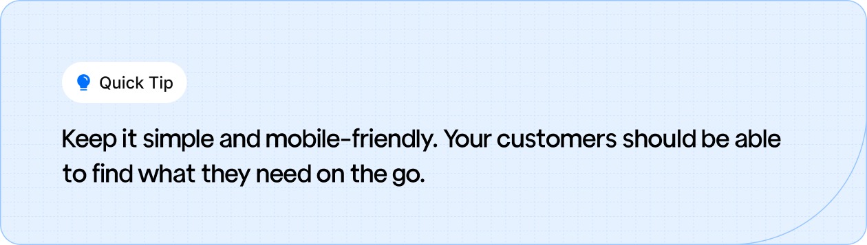 Mobile-friendly design ensures customers can easily find what they need, wherever they are.