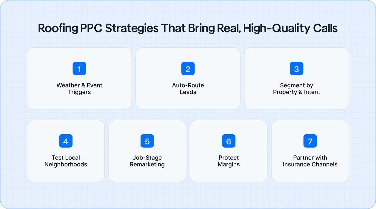 Roofing PPC Strategies That Bring Real, High-Quality Calls