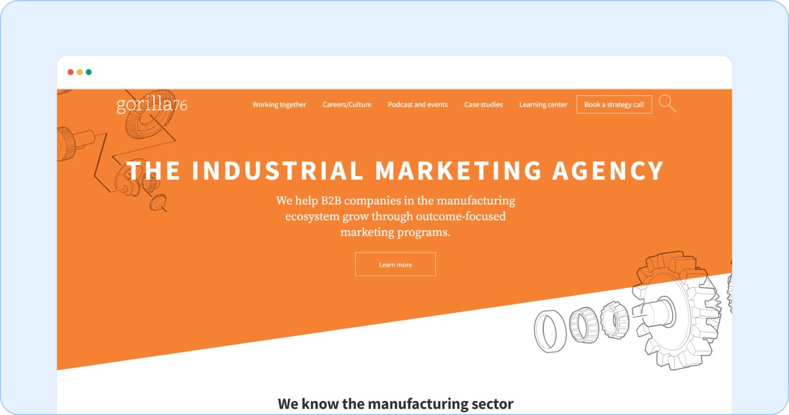 Gorilla 76 for industrial marketing Agency