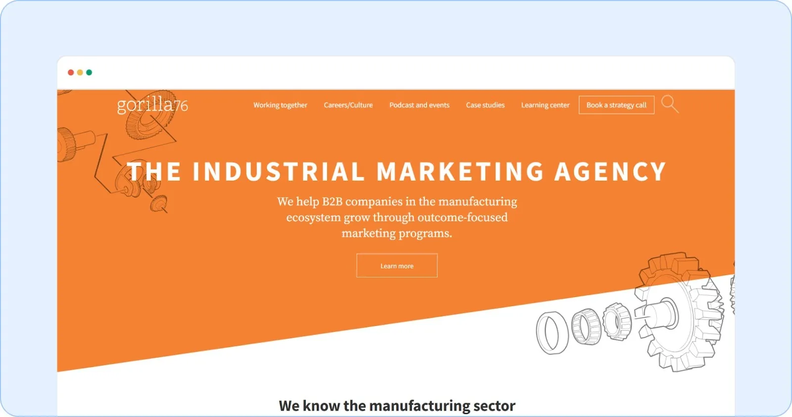 Gorilla 76 for industrial marketing Agency