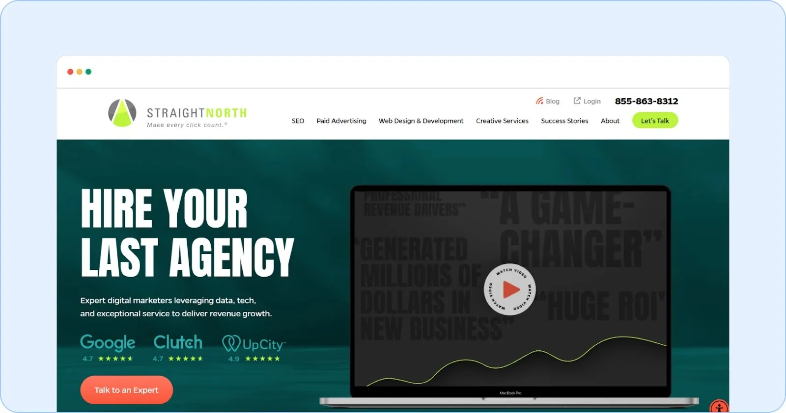Straight North Manufacturing Agency for SEO