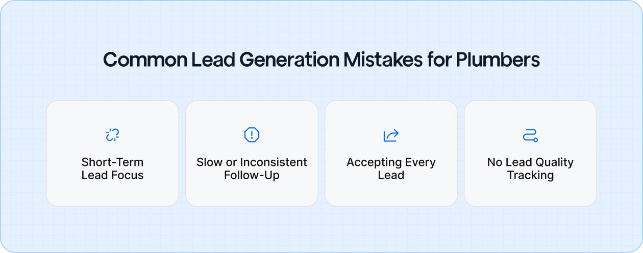 Common Lead Generation Mistakes for Plumbers
