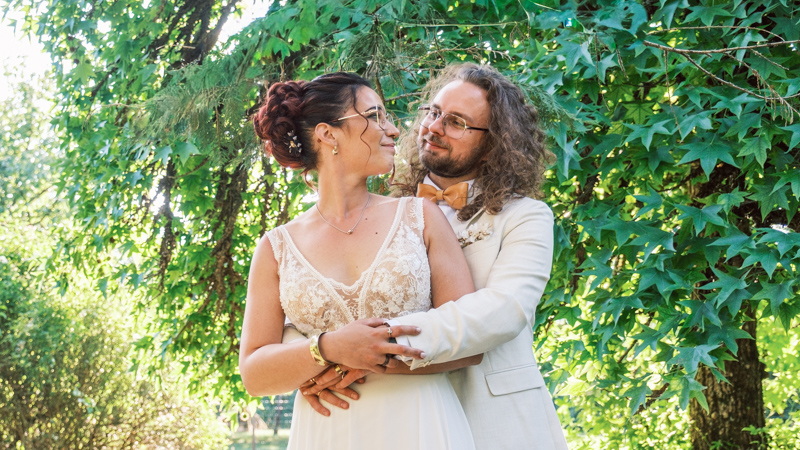 Séance couple complice au château de Vizille en Isère
