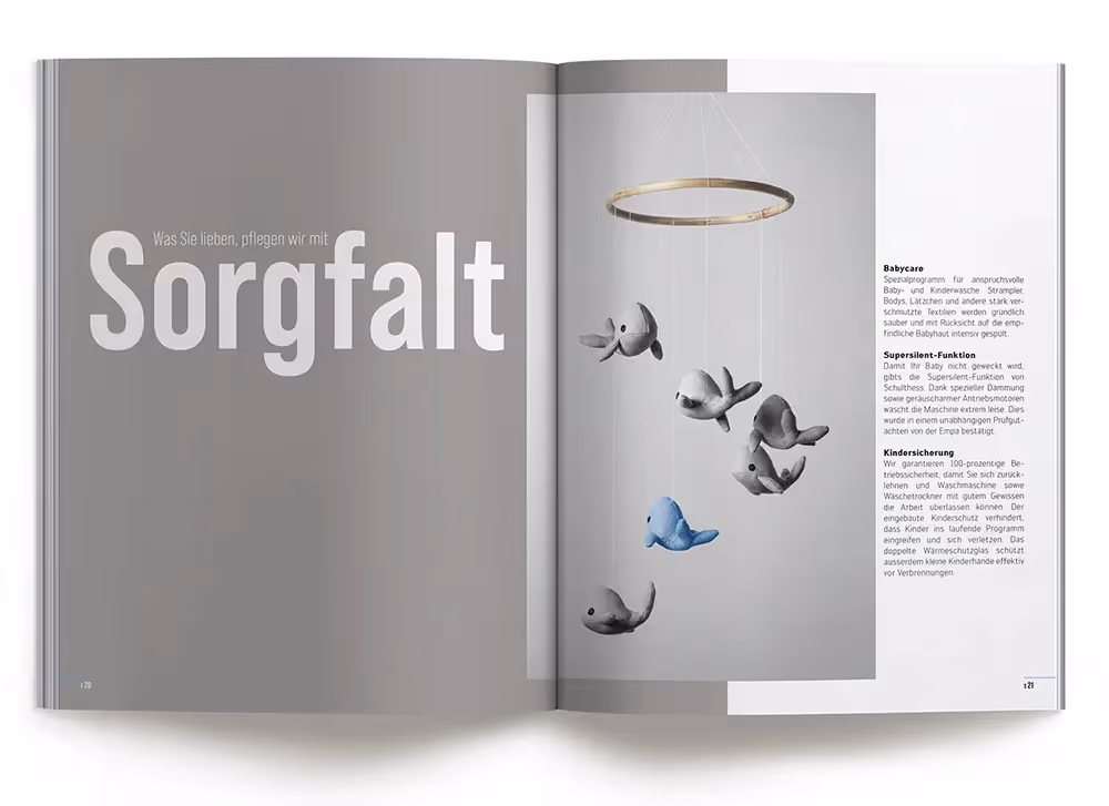 Schulthess Katalog Sorgfalt – Werbeagentur Zürich